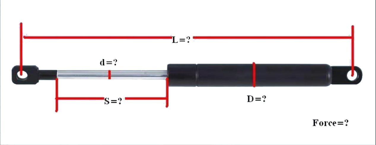 size gas spring